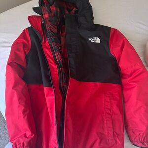 The North Face Kids Puffer Jacket in Red and Black
